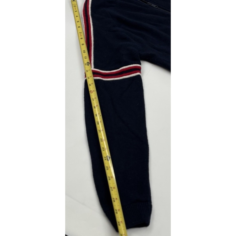 Marine Layer‎ Lost & Found Men's L Navy Wool Blend Full Zip Sweater - Picture 7 of 8